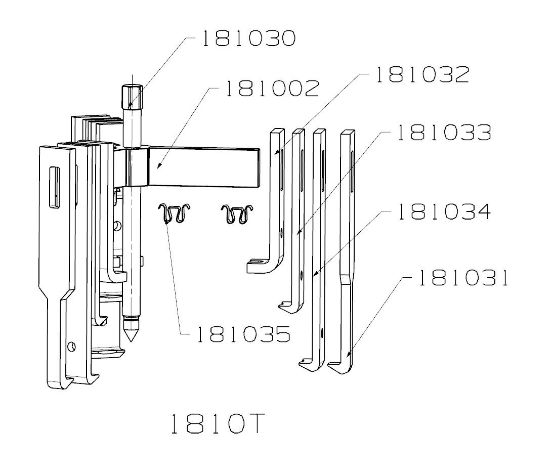 EXTRACTOR MULTIPLE FORZA SERIE 1800T CON 12 PATAS